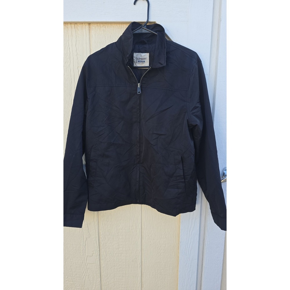 Old Navy Men Medium Polyester‎ Full Zip Windbreaker Jacket